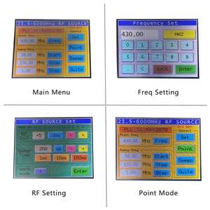 Max2870 PLL <span class=keywords><strong>RF</strong></span> tín hiệu máy phát điện mô-đun với màn hình cảm ứng giao diện 23.5MHz 6GHz Tần số đầu ra kép & chế độ quét - Product Image 5