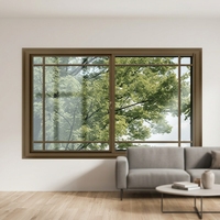 Fenêtres coulissantes en PVC certifiées AAMA NFRC, qualité entrepreneur, norme nord-américaine P80, avec fourniture pour projets de construction