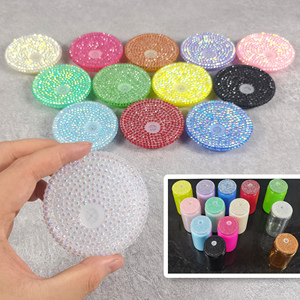 16oz Acrylic Tumbler Mugs ROMANCE Style Digital Printing Colorful Bling Lids Waterproof Sparkling Promotional Party Supplies