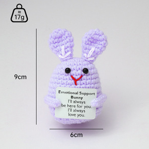 Poupées de <span class=keywords><strong>licorne</strong></span> et d'animaux au crochet faites à la main, ornements tricotés pour la décoration intérieure, vente <span class=keywords><strong>en</strong></span> gros de bibelots, hibou, lapin et requin - Product Image 2