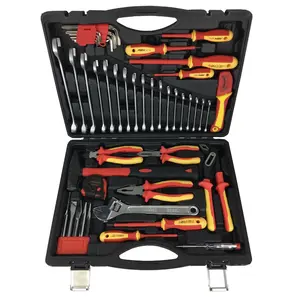 48 pcs professional certified 1000 VDE tool set electric tools approved hand tools insulated screwdrivers pliers