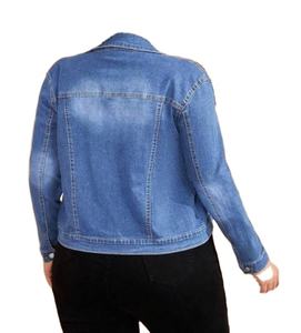 แจ็คเก็ตยีนส์ผู้หญิงสไตล์ดอทสั่งทำคุณภาพสูง เสื้อครอปท็อปผ้าฝ้าย แฟชั่นลำลองสำหรับผู้หญิง - Product Image 6