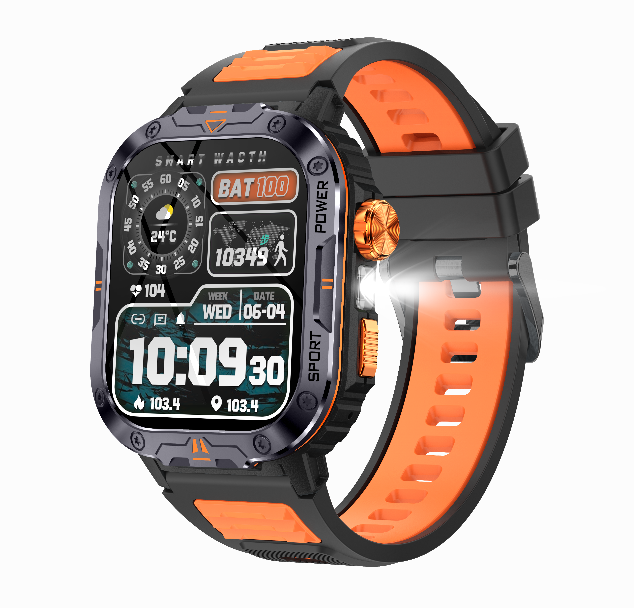 Men's 2.0 Inch Smart Wrist Watch Large Screen 400mAh Battery BT Call 24H Heart Rate Monitor Fitness Tracker TFT Silicone for