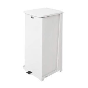 Cestino per rifiuti Defender 49 L con apertura a pedale bianco - Product Image 1