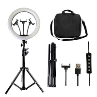 Anneau Lumineux LED RVB en Cœur de 14 Pouces pour Maquillage, Selfie, avec Trépied