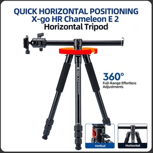 Trépied robuste axe Central horizontal 4 sections de jambe trépied professionnel en aluminium Portable appareil photo numérique trépied Flexible - Product Image 2