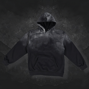 Sweat-shirt pour homme en coton lourd, délavé à l'acide, vintage, avec logo personnalisé en usine - Product Image 2