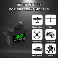 Servomoteur numérique PTK 7452 MG-D 9g à engrenages métalliques et plastiques pour hélice d'avion modèle F3P, hélicoptère télécommandé et avion à voilure fixe