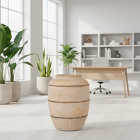 Pots de fleurs vintage en fibro-ciment GRC, jardinières minimalistes pour sol, écologiques, durables, conteneurs de pépinière, petites et grandes tailles