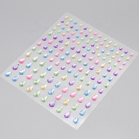 Autocollants en strass cristal en forme de cœur personnalisés, adhésifs, pour loisirs créatifs, OEM, ODM, marque privée, vente en gros