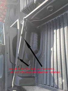 Cama del camión forro para POER pickup 2019-2021 pasajeros doble cabina recoger Matt HDPE negro pesado cama del trazador de líneas - Product Image 4