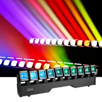 Barre de projecteurs LED DMX512 à faisceau pixelisé, multi-têtes indépendantes, faisceau oscillant, éclairage wash 10x20W RGBW pour DJ, discothèque, scène