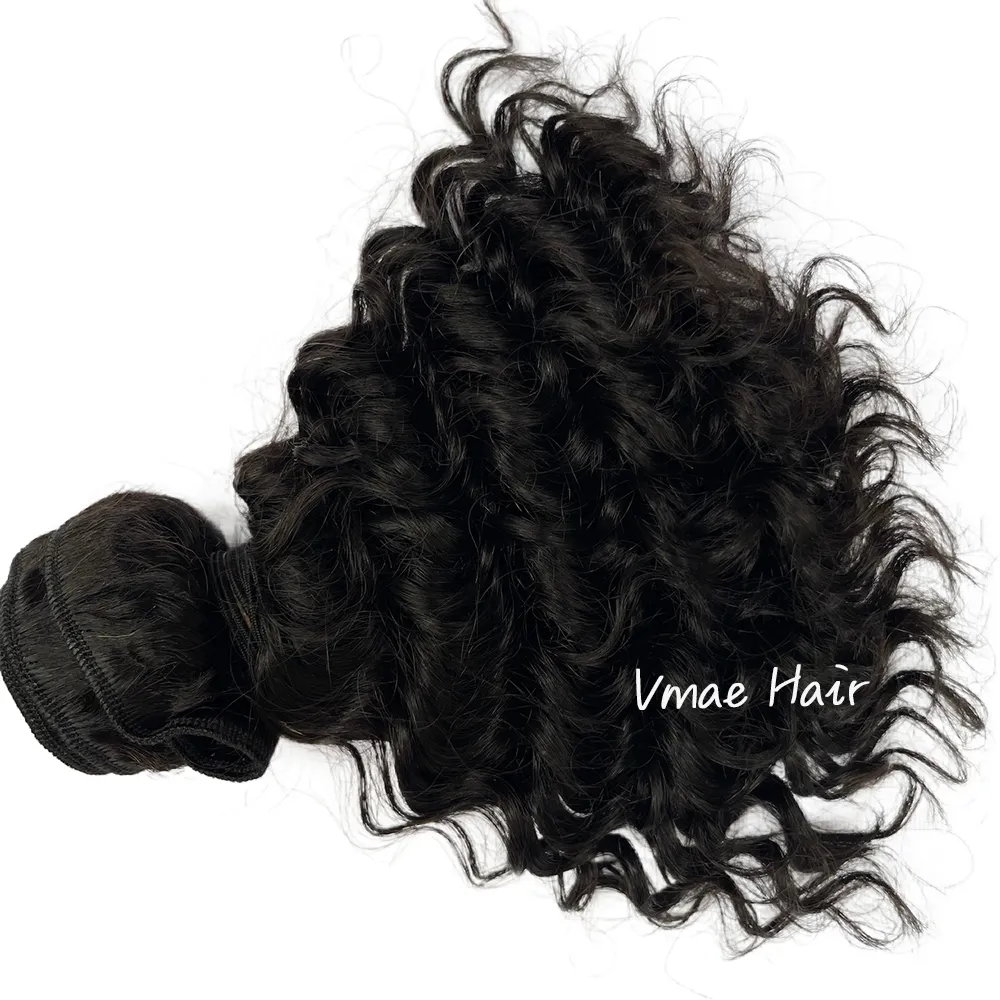 Bundel Rambut Virgin Remy India VMAE Hitam Alami 4A 4B 4C 3A 3B 3C Ekstensi Rambut Manusia Keriting Keriting