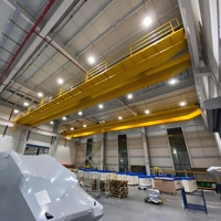 Pont roulant motorisé PLC Wanlong NC, moment de levage 62,5T, hauteur de levage 18m, portée 22,5m, matériau Q345B, cabine + télécommande