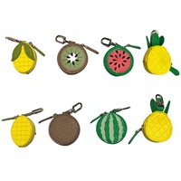 Porte-monnaie léger en alliage métallique étanche, mini sac à clés, pendentif fraise simple et compact, idéal comme cadeau