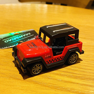 Simulation SUV Back Toy Car Keyring Mini Offroad Vehicle Figurine Trinket Portable <b>Backpack</b> Decor Accessory for Boy Souvenir - Product Image 5
