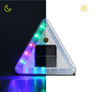 6 pièces LED magnétique Signal de signalisation Led éclairage d'urgence extérieur voiture solaire avertissement Flash lumière stroboscopique lampe d'avertissement de sécurité