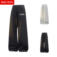 Pantalon de jogging décontracté pour homme en mélange de coton 300g, taille mi-haute élastique, teint uni, confortable et respirant, idéal pour le sport et le fitness - Vente en gros usine