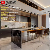 Cuisine contemporaine intelligente PA, design haut de gamme, îlots de cuisine, meubles de cuisine sur mesure pour toute la maison