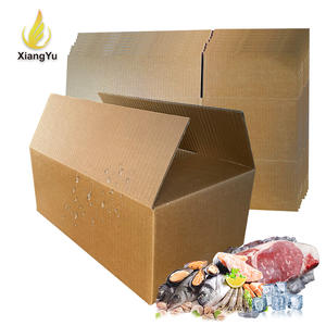 Scatole per Alimenti in Carta Cerata Premium Impermeabile, Scatole per Imballaggio di Carne Congelata e Frutti di Mare, Scatole di Spedizione in Cartone Ondulato Cerato - Product Image 1