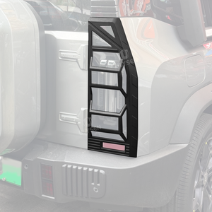 Para JETOUR Traveler Shanhai T2: Capa Protetora de Lanterna Traseira com Design Mecha, Acabamento da Moldura da Lâmpada Traseira, Peças Modernas para Upgrade Exterior Automotivo - Product Image 1