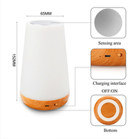 Lampe de chevet LED tactile moderne RGB à intensité variable avec télécommande, alimentée par batterie rechargeable, pour chambre d'enfant et de bébé