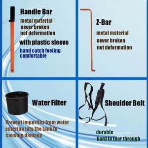 Pulvérisateur à dos manuel 20L avec pompe en laiton, pulvérisateur à pression pour la ferme avec buses remplaçables - Product Image 4