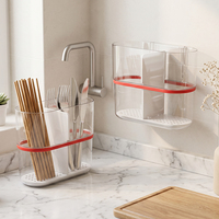 Égouttoir à vaisselle entièrement détachable avec grande cuve et bac de récupération, en plastique, pour comptoir et évier, pour l'organisation de la cuisine