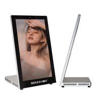 Lecteur de publicité de table WIFI super mince de 15.6 pouces, petit écran d'affichage numérique LCD de table