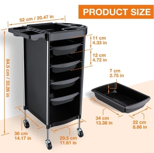 Nuevo Carro de Peluquería y Estética Multifuncional con Múltiples Niveles para Herramientas de Planchado - Product Image 3