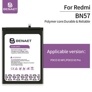 Batteria di ricambio ai polimeri di ioni di litio per Xiaomi <span class=keywords><strong>Pocophone</strong></span> <span class=keywords><strong>X3</strong></span> po <span class=keywords><strong>X3</strong></span> Pro BN57 5160mAh batteria del telefono - Product Image 3