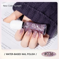 Vernis à ongles à paillettes haute pigmentation KUDAN 20Y, séchage rapide en 60 secondes, brillant, CPNP HALAL ISO22716, vente en gros OEM, faible MOQ