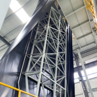 Máquina de línea de soplado de geomembranas de 8000 mm con motor de un solo tornillo HDPE/LDPE y caja de engranajes PLC para película impermeabilizante de construcción