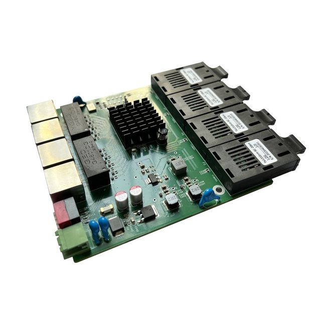 Xallcom 8 Port Unmanaged Mining Intrinsic Safety Ethernet Switch PCB Board RJ45 Console Port Connector Device Stock Available