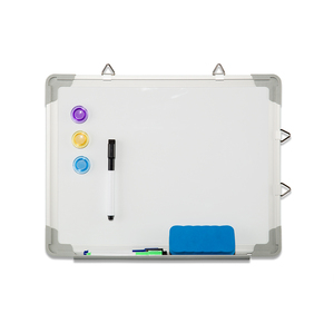 <span class=keywords><strong>Tableau</strong></span> <span class=keywords><strong>blanc</strong></span> magnétique double face - <span class=keywords><strong>Tableau</strong></span> <span class=keywords><strong>blanc</strong></span> mural avec cadre en aluminium et surface en acier galvanisé - Product Image 5