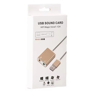 Adaptateur filaire en alliage d'aluminium USB vers <span class=keywords><strong>carte</strong></span> <span class=keywords><strong>son</strong></span> <span class=keywords><strong>externe</strong></span> 3,5 mm pour <span class=keywords><strong>PC</strong></span> et ordinateur portable - Product Image 6