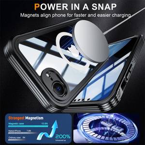 <span class=keywords><strong>Funda</strong></span> transparente magnética 360 de protección completa para <span class=keywords><strong>Apple</strong></span> <span class=keywords><strong>iPhone</strong></span> 16E/<span class=keywords><strong>SE</strong></span> 2025, <span class=keywords><strong>funda</strong></span> de teléfono con pantalla integrada, Fundas a prueba de golpes - Product Image 3