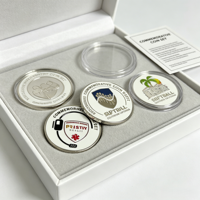 Pièce de défi de jeu personnalisée, design de monnaie in-game, pièce souvenir en zinc plaqué argent avec finition UV pour événements Esports et Nouvel An Chinois
