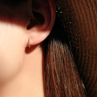 FUAMAY 2025 Bijoux minimalistes Argent 925 Zircon multi-tailles Boucles d'oreilles créoles pour femmes Port quotidien