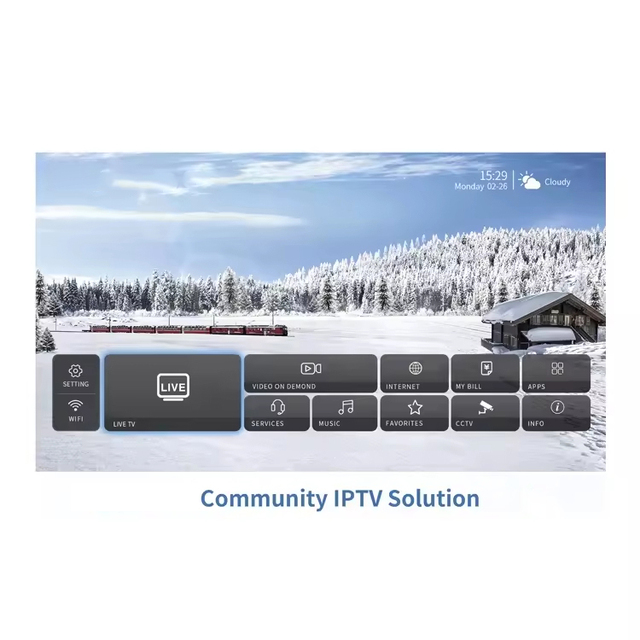 Advanced Full-Featured IPTV Solution System -For Hotels Schools  Hospitals Prisons Non Home Use