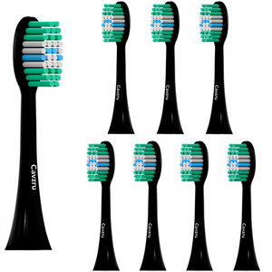 Cabezales de repuesto para cepillo de dientes eléctrico para adultos, serie <span class=keywords><strong>AquaSonic</strong></span> Black y serie Pro/Vibe/Duo Pro, cerdas Dupont con cubierta - Product Image 1
