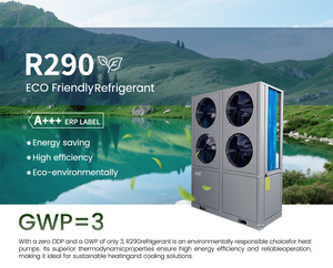 Pompe à chaleur air-eau commerciale 50 kW, 75 kW, 100 kW, R290, pour chauffage et refroidissement de maisons et hôtels, pompe à chaleur à onduleur DC - Product Image 4