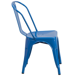 <strong>Haosi</strong> Dining Room Furniture Sedie Cucina Bistro Luxury Retro Stackable Restaurant Chairs Metal Dining Chairs for Wedding Events - Product Image 3