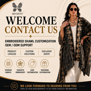 Lussuoso ed Elegante Kimono Ricamato con Motivo Floreale, Orlo Smerlato, <span class=keywords><strong>Apertura</strong></span> Frontale, Vestibilità Comoda per Donna, Stile Resort - Product Image 6