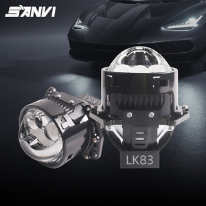 Sanvi LK83 Three Direct 3-inch LED Car Headlight 80W Bi LED H4 Lens 12V 6500K 14330lm New Universal Fitment - Product Image 1