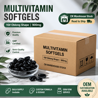 Complément Alimentaire Quotidien Multivitamines en Gélules Molles 900mg Forme Oblongue pour le Bien-être Adulte Stock entrepôt CN
