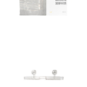 Estante de almacenamiento para grifo de lavabo montado en la pared con ventosa, con orificios para taladrar, capacidad de carga de 8 kg, diseño minimalista - Product Image 2