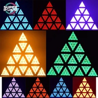 Projecteurs de scène LED triangulaires rétro 15x20W à faisceau stroboscopique DMX512 pour DJ, bars, clubs, soirées et spectacles