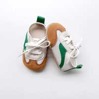Chaussures d'été pour bébé unisexe à semelle souple, baskets en maille pour tout-petits avec chaussures en cuir antidérapantes