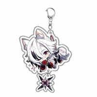 Usine personnalisé Anime porte-clés charme impression Transparent personnalisé écologique acrylique porte-clés personnalisé avec Logo